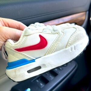 Nike Air Max Dawn White Red Photo Blue Black Size 4C Toddlers
